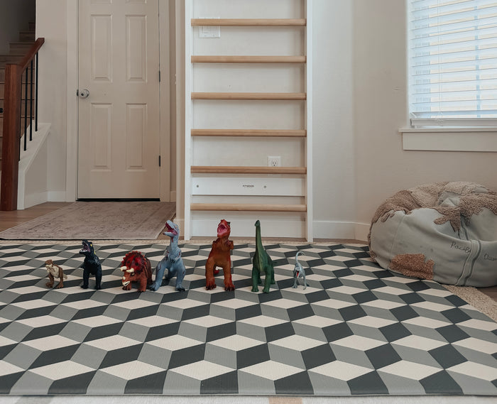 Little Bot Baby Play Mat (Ofie mat, Cube and Triangle)