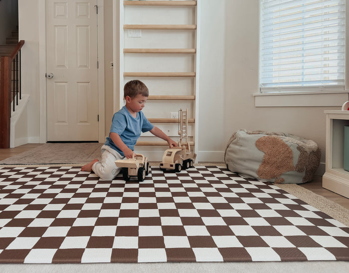 Little Bot Baby Play Mat (Ofie mat, Toffee Checkerboard + Road Nordic)