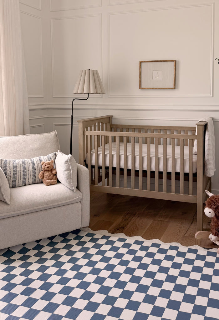 Little Bot Baby Play Mat (Ofie mat, Oceanview Checkerboard + Plants)