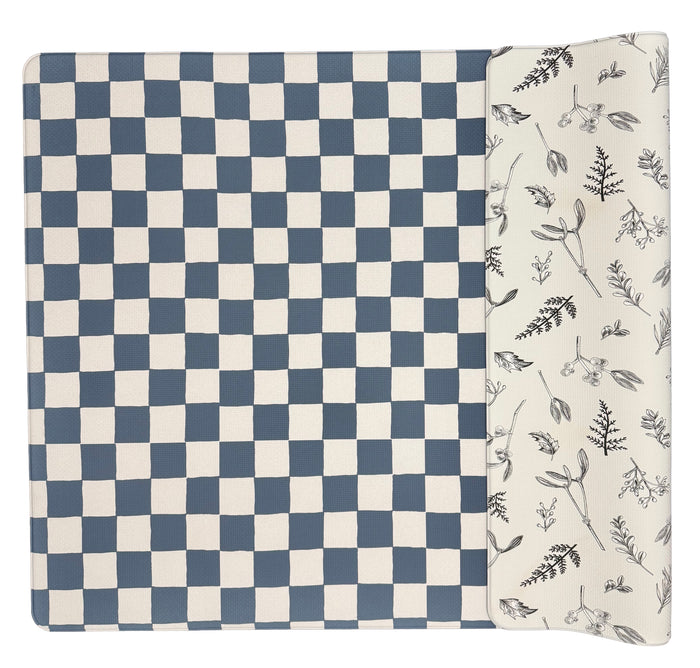 Little Bot Baby Play Mat (Ofie mat, Oceanview Checkerboard + Plants)