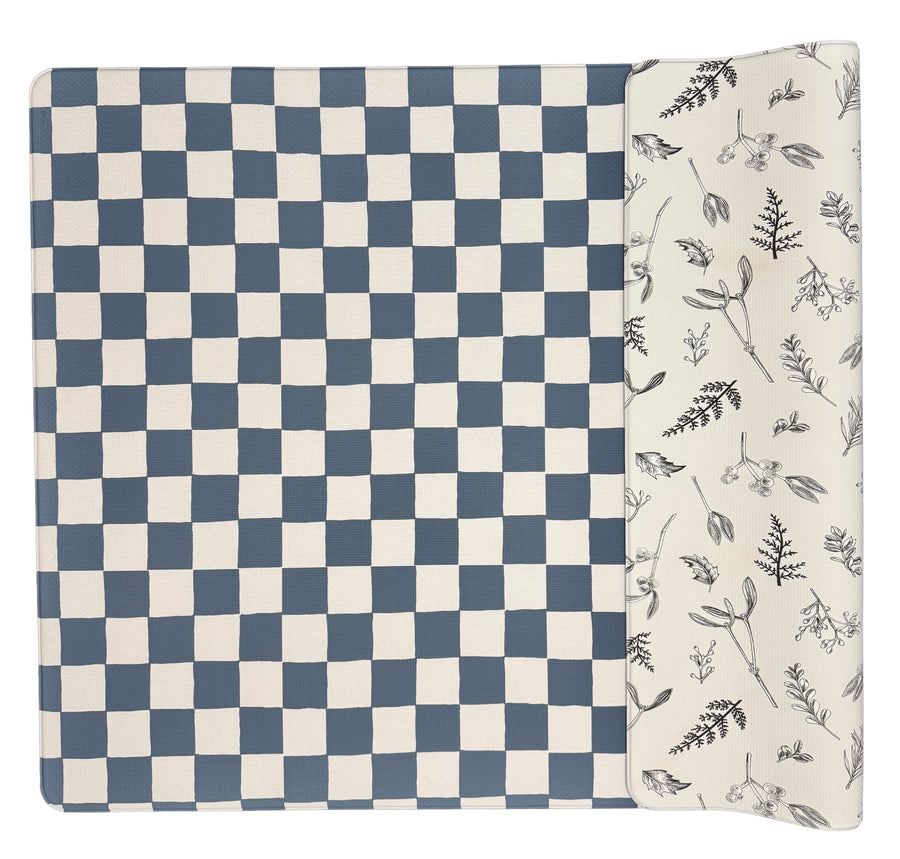 Little Bot Baby Play Mat (Ofie mat, Oceanview Checkerboard + Plants)